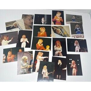 20 Vintage Found Photos DOLLY PARTON Concert Candid Snapshots 1980s 90s 3.5x5